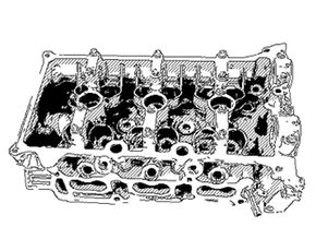 Engine parts: Cylinder head manifold for automobiles and motorcycles1